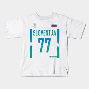 Luka Doncic 2023 Slovenija World Cup Kids T-Shirt